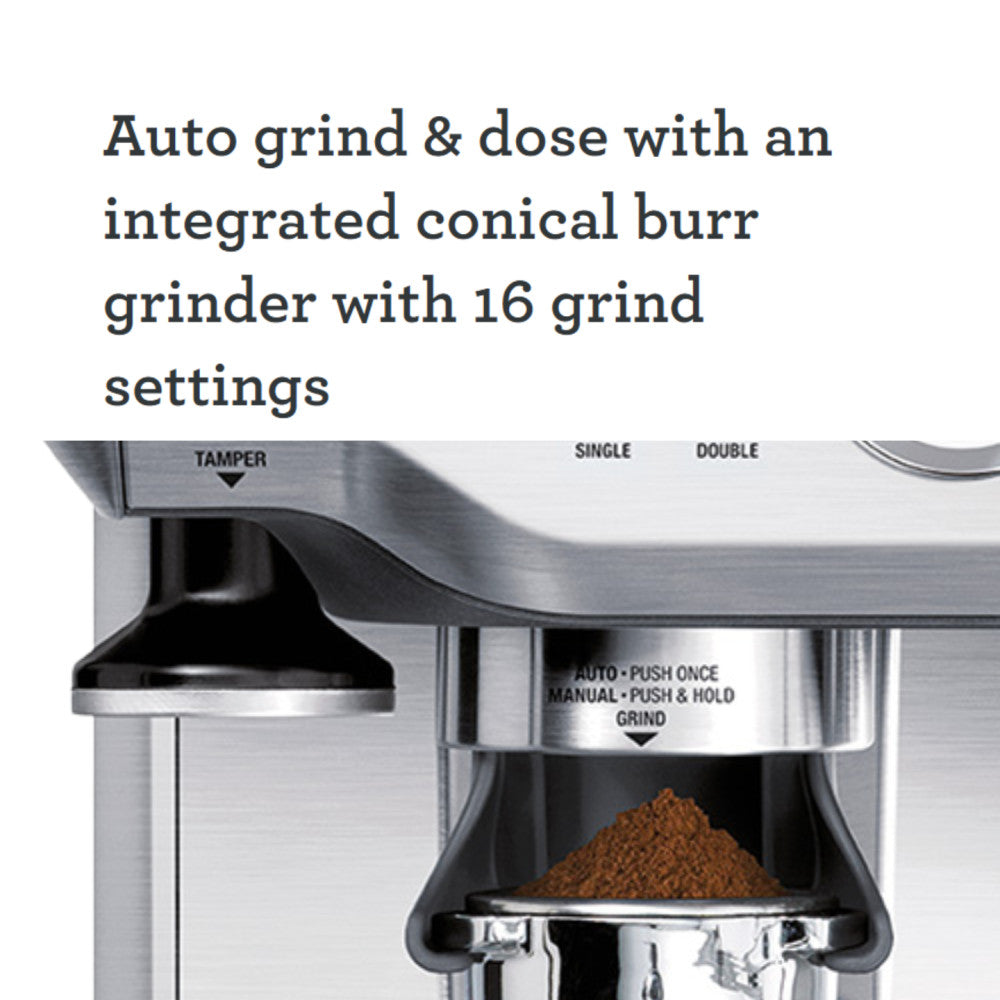 Sage the Barista Express SES875 espresso aparatas – sidabrinis