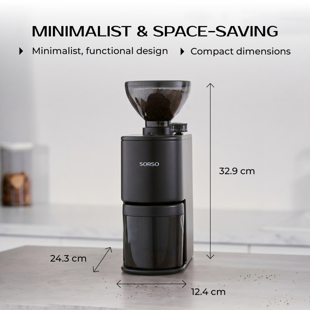 SORSO Brew & Espresso elektrinė kavamalė – juoda